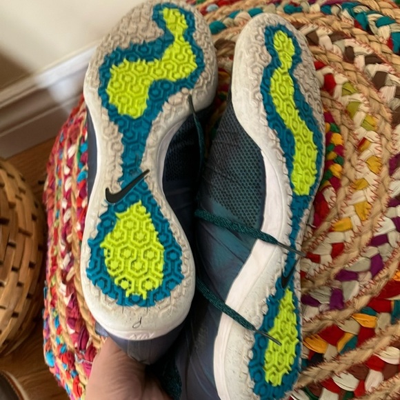 Nike Mercurial X Teal and Black Indoor Soccer Sneakers Shoes - Picture 5 of 6